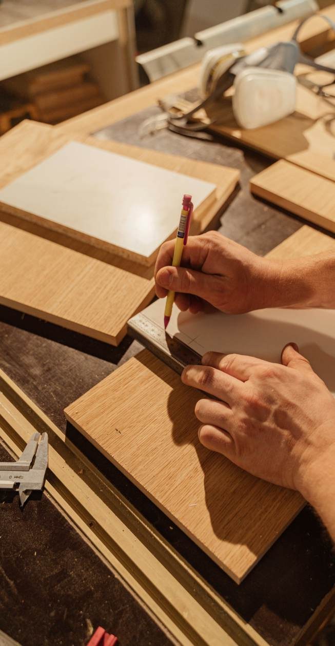 Material detailing and hand craftsmanship